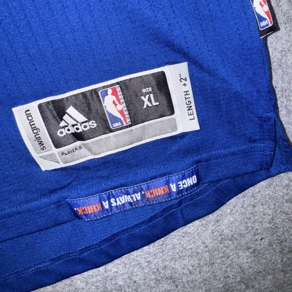 Adidas Kristaps Porzingis New York‎ Knicks Jersey XL Blue Swingman Polyester
